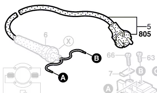 Cable d´alimentation réf. 1 607 000 227 BOSCH